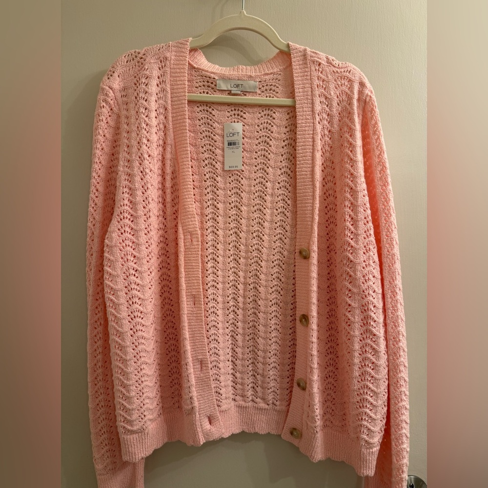 LOFT Light Pink Women's Cardigan